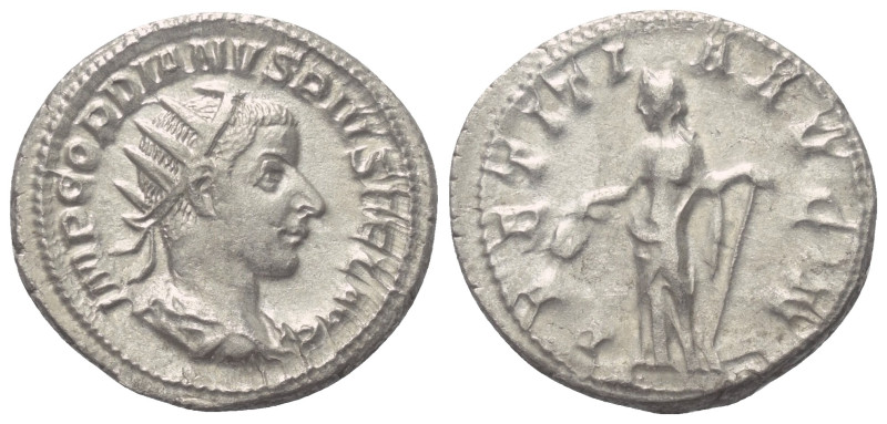 Gordianus III. (238 - 244 n. Chr.).

 Antoninian (Silber). 241 - 243 n. Chr. R...