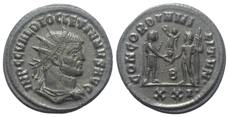 Diocletianus (284 - 305 n. Chr.).

 Antoninian (Kupfer). 293 - 295 n.Chr. Sisc...