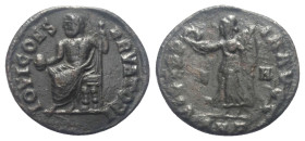 Maximinus II. Daia (310 - 313 n. Chr.).

 Kleinbronze. 310 - 313. Antiochia.
Anonyme Prägung.
Vs: IOVI CONSERVATORI. Jupiter mit Szepter und Globu...