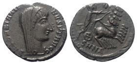 Constantinus I. (307 - 337 n. Chr.).

 Follis. 337 - 340 n. Chr. Nicomedia.
Vs: DV CONSTANTINVS PT AVGG. Drapierte und verschleierte Büste rechts....