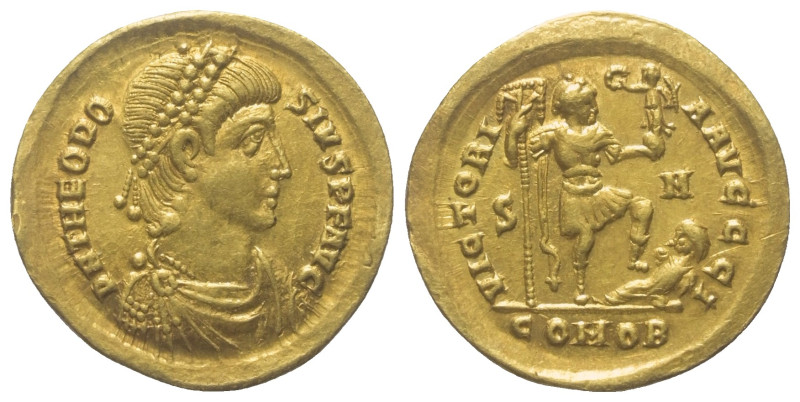 Theodosius I. (379 - 395 n. Chr.).

 Solidus (Gold). 393 - 395 n. Chr. Sirmium...