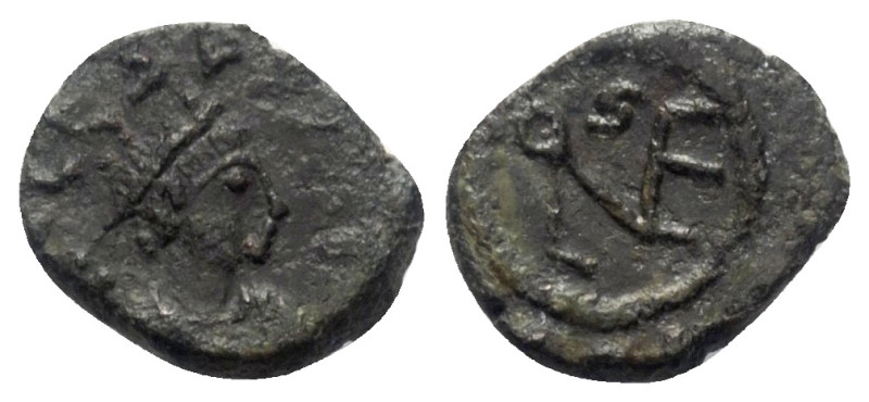 Leo I. (457 - 474 n. Chr.).

 Minimus (2,5 Nummi). Prägestätte nicht lesbar.
...