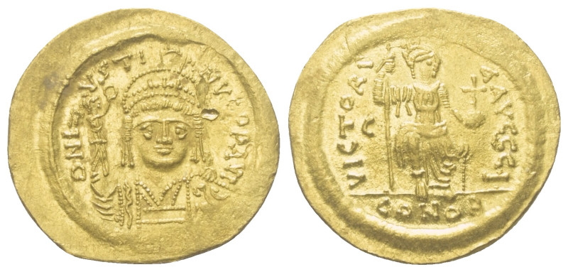 Iustinus II. (565 - 578 n. Chr.).

 Solidus (Gold). 567 - 578 n. Chr. Constant...