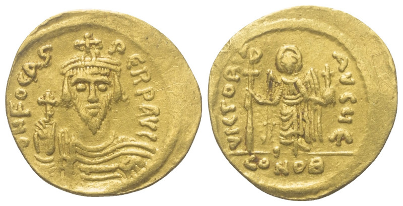 Phocas (602 - 610 n. Chr.).

 Solidus (Gold). 607 - 609 n. Chr. Constantinopol...