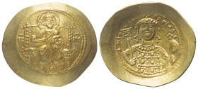 Michael VII. Ducas (1071 - 1078 n. Chr.).

 Histamenon nomisma (Gold). 1071 - 1078 n. Chr. Constantinopolis.
Vs: Segnender Christus mit Nimbus und ...