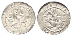 Polen - Herzogtum der ersten Piasten (980 - 1193). Wladislaw II. Wygnaniec (1138 - 1146).

 Denar.
Vs: Nach links stehender Ritter mit Schild und S...
