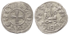 Achaia - Fürstentum. Guy I. de La Roche (1280 - 1287).

 Denar (Silber).
Vs: + GVI DVX ATENIS. Kreuz.
Rs: + ThEBE CIVIS. Stilisiertes Kastell.

...