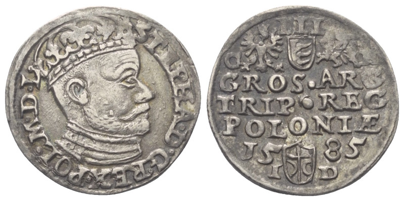 Polen. Königreich. Stephan Bathory (1576 - 1586).

 Dreigröscher (Silber). 158...