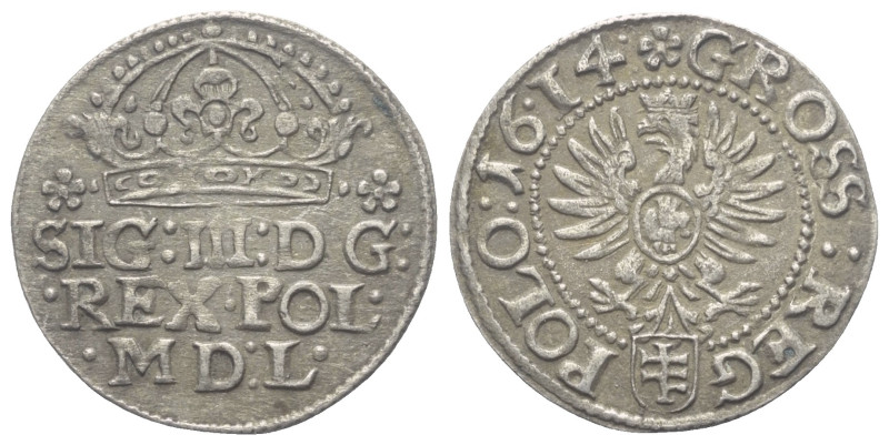 Polen. Königreich. Sigismund III. Wasa (1587 - 1632).

 Groschen (Silber). 161...