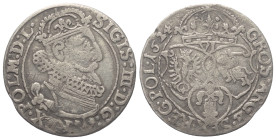 Polen. Königreich. Sigismund III. Wasa (1587 - 1632).

 Sechsgröscher (Szostak, Silber). 1624. Bromberg (Bydgoszcz).
Kronprägung.
Vs: Bekröntes, g...