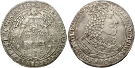 Polen. Thorn - Stadt. Johann Kasimir. (1649 - 1668).

 Taler (Silber). 1649.
Vs: Engel hält verziertes Stadtwappen. Im Feld: 16 - 49 / HD - L (Münz...