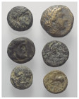 Griechische Münzen - Lots.


Unter anderem: Pitane (Mysien) / Abydos (Troas).

Lot (6 Stück): Bronze; ca. 4. - 2. Jhdt. v. Chr.

Fast sehr schö...
