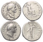 Römische Münzen - Lots. Kaiserzeit.


Lot (2 Stück, Silber): Denare des Vespasianus (69 - 79 n. Chr.).

Fast sehr schön - sehr schön.

Verkauft...