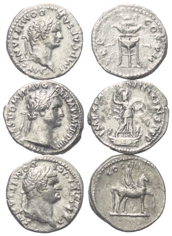 Römische Münzen - Lots. Kaiserzeit.


Lot (3 Stück, Silber): Domitianus Denar...