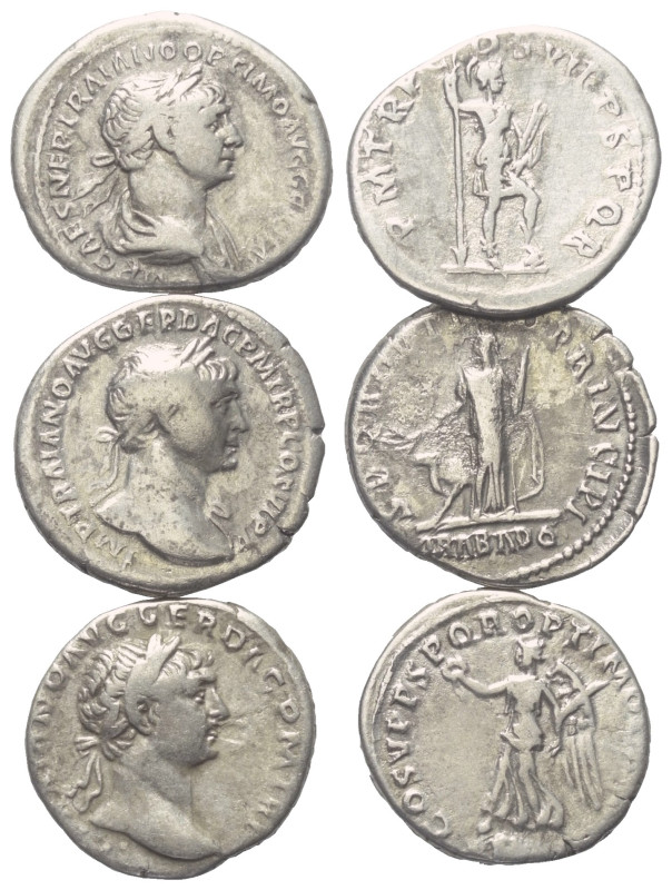 Römische Münzen - Lots. Kaiserzeit.


Lot (3 Stück, Silber): Traianus Denare ...