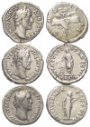 Römische Münzen - Lots. Kaiserzeit.


Lot (3 Stück, Silber): Denare des Antoninus Pius (138 - 161 n. Chr.).

Sehr schön.

Verkauft wie besehen,...
