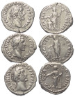 Römische Münzen - Lots. Kaiserzeit.


Lot (3 Stück, Silber): Denare des Antoninus Pius (138 - 161 n. Chr.).

Fast sehr schön - sehr schön.

Ver...