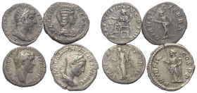 Römische Münzen - Lots. Kaiserzeit.


Lot (4 Stück, Silber): Denare des Antoninus Pius (138 - 161 n. Chr.), Lucius Verus (161 - 169 n. Chr.), Iulia...
