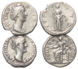 Römische Münzen - Lots. Kaiserzeit.


Lot (2 Stück, Silber): Denare der Faustina II. (gest. 176 n. Chr.).

Sehr schön.

Verkauft wie besehen, k...