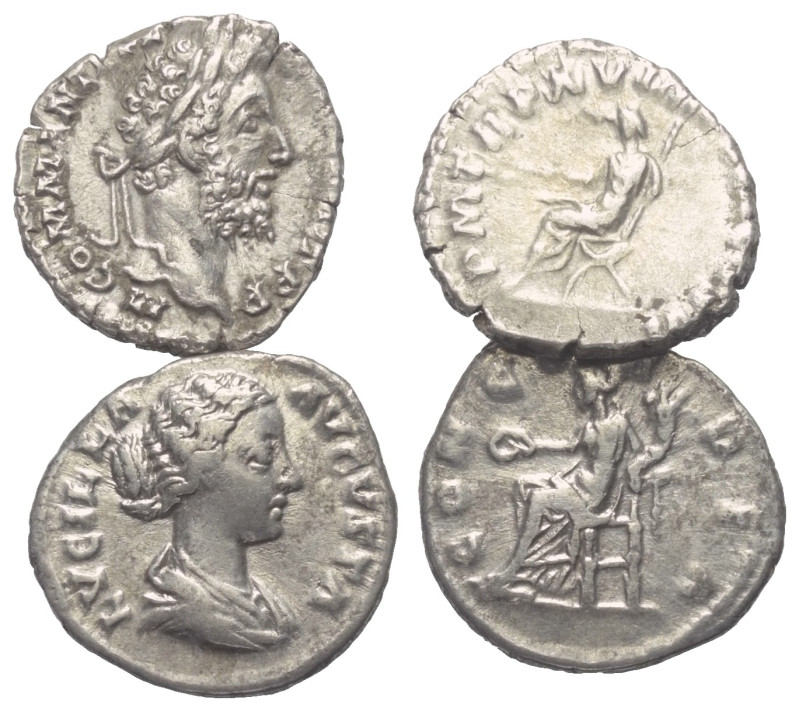Römische Münzen - Lots. Kaiserzeit.


Lot (2 Stück, Silber): Denare des Commo...