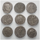 Römische Münzen - Lots. Kaiserzeit.


Lot (9 Stück): Folles des Licinius I. (308 - 324 n. Chr.).

Meist sehr schön.

Verkauft wie besehen, kein...