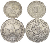 Europa - Lots.


Russland.
Sowjetunion.

Lot (2 Stück, Silber):
Rubel 1921 und 50 Kopeken 1921

Vorzüglich.

Verkauft wie besehen, keine Rü...