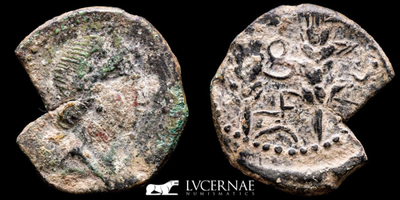 MAURETANIA. Tingi Æ Bronze As 9.16 g. 26 mm. North Africa 50-1 B.C. Good Very fi...