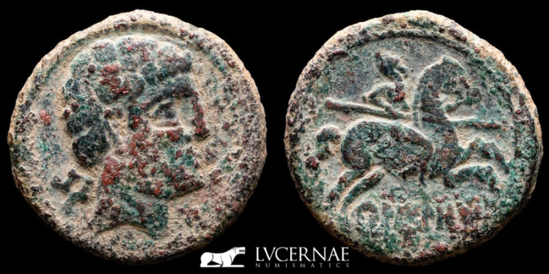 Beligiom Bronze As 3.00 g., 18 mm. Beligiom 120-20 B.C. GVF
Ancient Hispania - ...