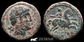Beligiom Bronze As 3.00 g., 18 mm. Beligiom 120-20 B.C. GVF