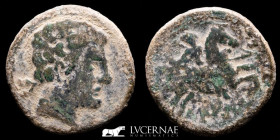 Beligiom Bronze As 8,78 g., 23 mm. Beligiom 120-20 B.C. GVF