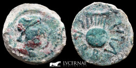Carbula Bronze As 16.54 g, 29 mm Hispania 120-20 B.C. Good very fine