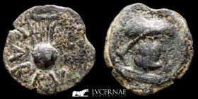 Carbula, Ancient Hispania Bronze As 6,74 g, 19 mm Almodovar 120-20 B.C. Good very fine