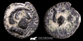 CARISA, Bornos (Cádiz). Bronze Semis 2.48 g., 18 mm. Carisa 100-50 B.C. Good fine
