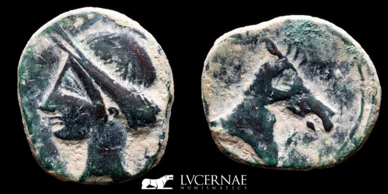 Cartagonova Bronze calco 7,76 g, 22 mm Cartagonova 220-215 B.C. Good very fine
...