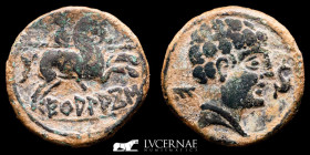 Ecualacos Bronze As 8,07 g., 23 mm. Soria 150-100 B.C. GVF