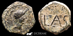 Lastigi, ancient Hispania Bronze Semis 3,19 g. 17 mm. Aznalcollar. 100 - 50 B.C. Good very fine