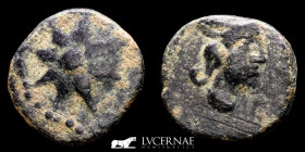 Malaca Bronze Sextans 2,21 g, 13 mm Hispania, Malaca (Malaga) 200-20 B.C. Good very fine (MBC)