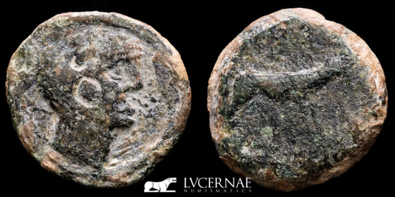 Sisapo Bronze As 16,11., 28 mm. Almadén, Ciudad Real 50-20 B.C. VF
Ancient Hisp...