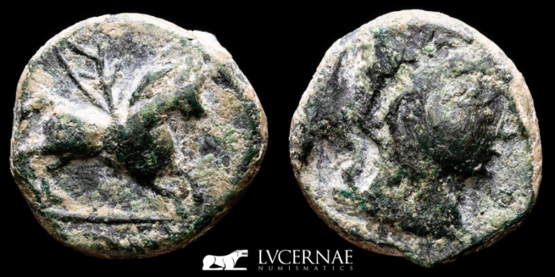 Sisapo (Almadén, Ciudad Real) Bronze Semis 6.58., 19 mm. Sisapo 120-30 B.C. Good...