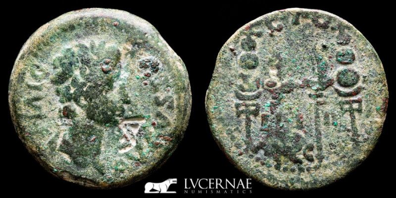 Augustus Bronze As 15,82 g, 29 mm Acci (Guadix,Granada) 27 B.C.-14 A.D. GVF
Rom...