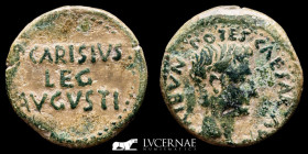 Augustus Bronze As 11.71 g. 26 mm. Emerita 25-23 B.C. Good very fine (MBC)