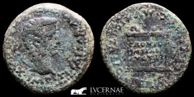 Tiberius Bronze As 13.78 g. 29 mm. Italica (Sevilla) 14-37 AD Good very fine