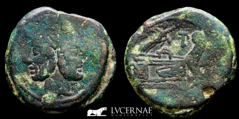 LFP series Bronze Janus As 29,69 g, 33 mm Rome 189-180 B.C. Good very fine (MBC)...