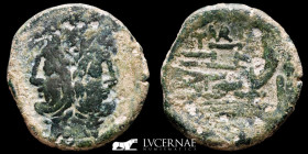 Roman Republic - C. Papirius Turdus Bronze As 16,50 g, 31 mm Rome 169-158 B.C. Good very fine