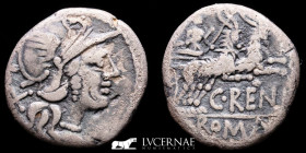 C. Renius Silver Denarius 3.30 g. 17 mm. Rome 138 B.C good fine