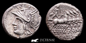 Baebius Silver Denarius 3,83 g., 18 mm. Rome 137 B.C. Good very fine (MBC+)