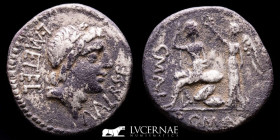 Metellus, Poblicius and Postumius Silver Denarius 3,79 g. 20 mm. Rome 96 B.C. Good very fine (MBC+)