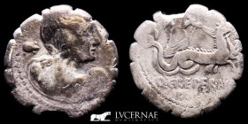Crepereius M f. Rocus Silver Denarius 3,34 g., 18 mm. Rome 72 B.C. Good very fine (MBC+)