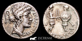 C. Servilius C.f. Silver Denarius 4.07 g, 17 mm Rome 57 B.C. GVF+