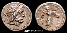 L. Procilius Silver denarius 3,81 g. 19 mm. Rome 80 BC nEF